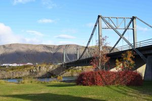 The Bridge over Ölfusá River in Selfoss, south Iceland