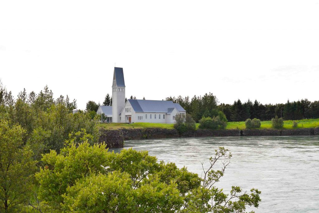 Selfoss Church in Selfoss south Iceland