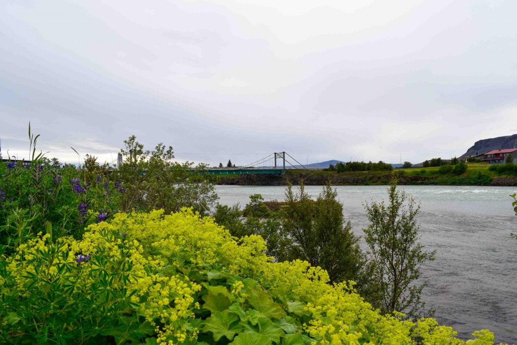 Olfusa River in Selfoss south Iceland