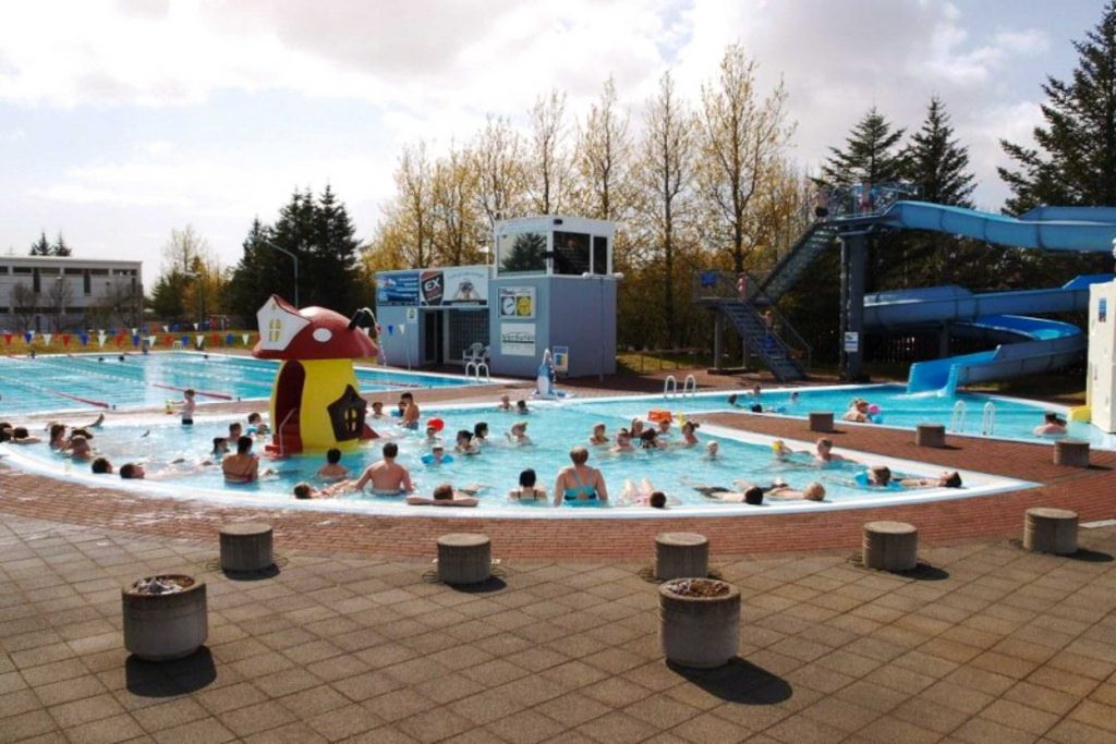 Geothermal Swimming Pool in Selfoss south Iceland